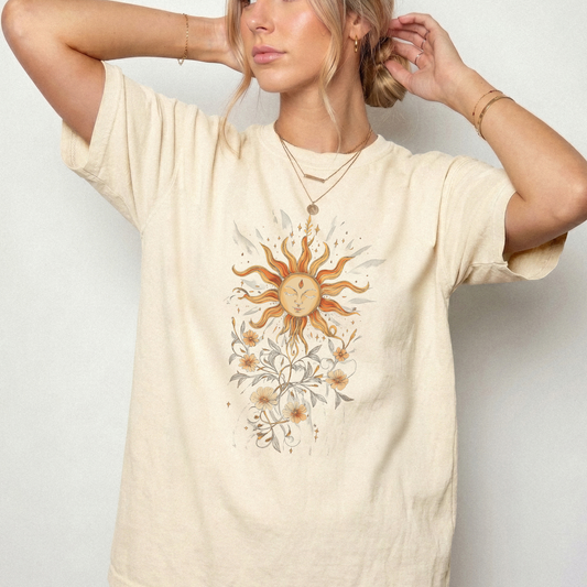Third Eye Celestial Sun & Stars Tee | Foxfire & Fable