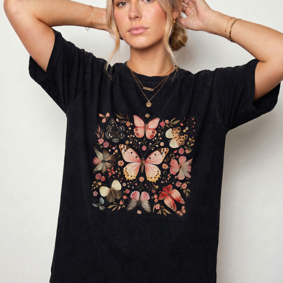 Enchanted Butterfly Botanical Garden Graphic Tee | Foxfire & Fable