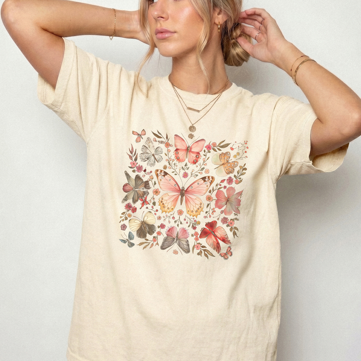 Enchanted Butterfly Botanical Garden Graphic Tee | Foxfire & Fable