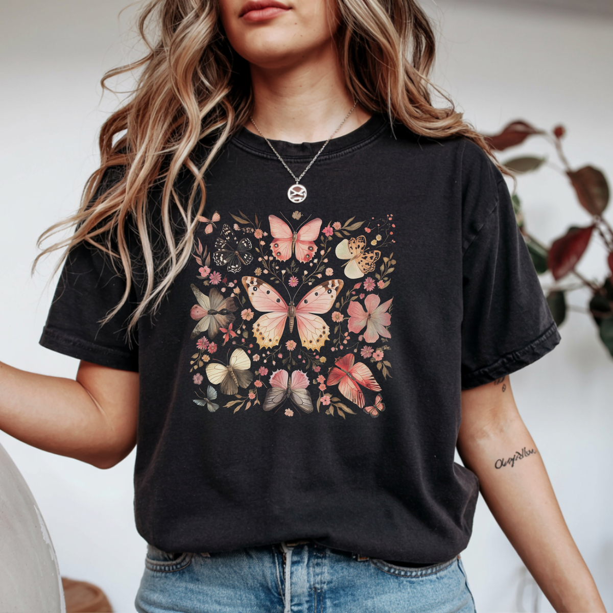 Enchanted Butterfly Botanical Garden Graphic Tee | Foxfire & Fable