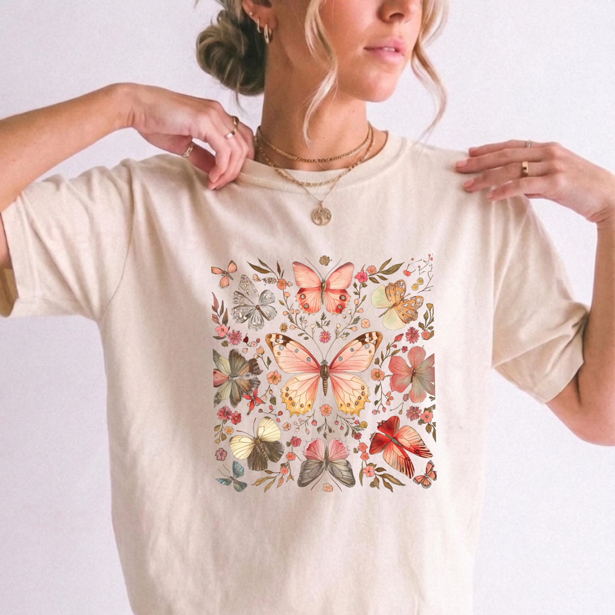 Enchanted Butterfly Botanical Garden Graphic Tee | Foxfire & Fable