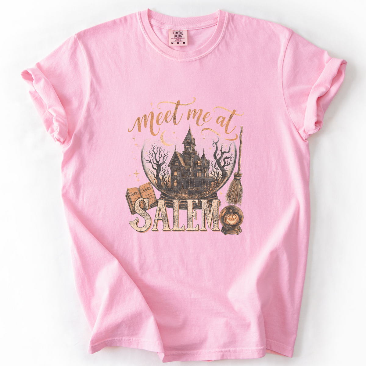 Meet Me at Salem Witchy Graphic Tee | Foxfire & Fable - Blossom
