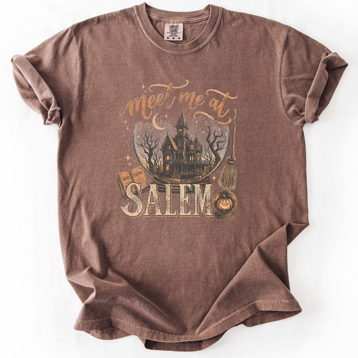 Meet Me at Salem Witchy Graphic Tee | Foxfire & Fable - Expresso