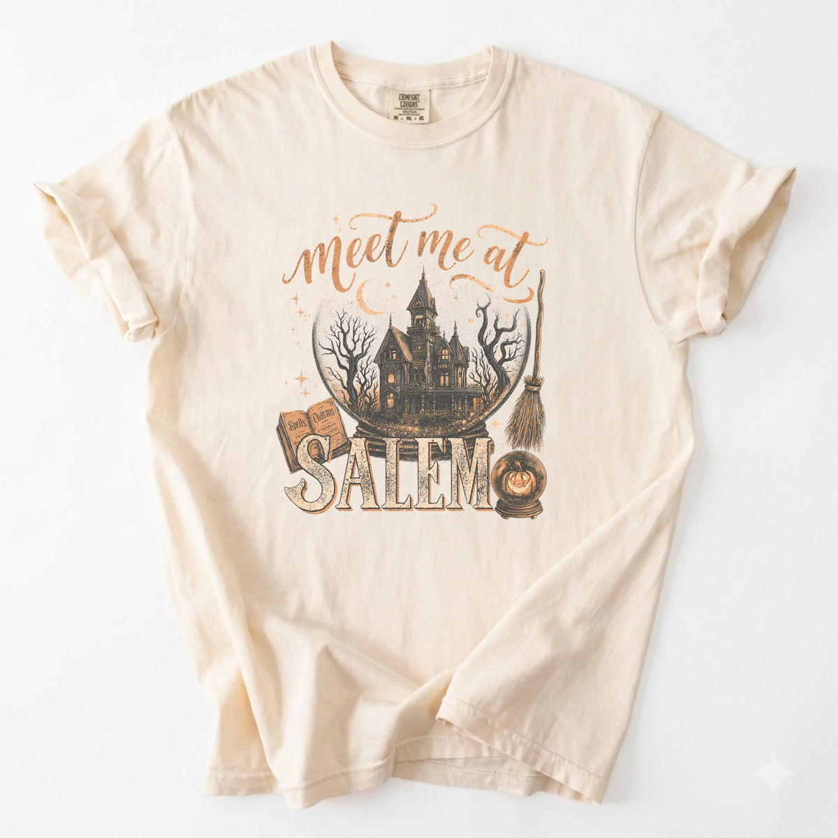 Meet Me at Salem Witchy Graphic Tee | Foxfire & Fable - Ivory