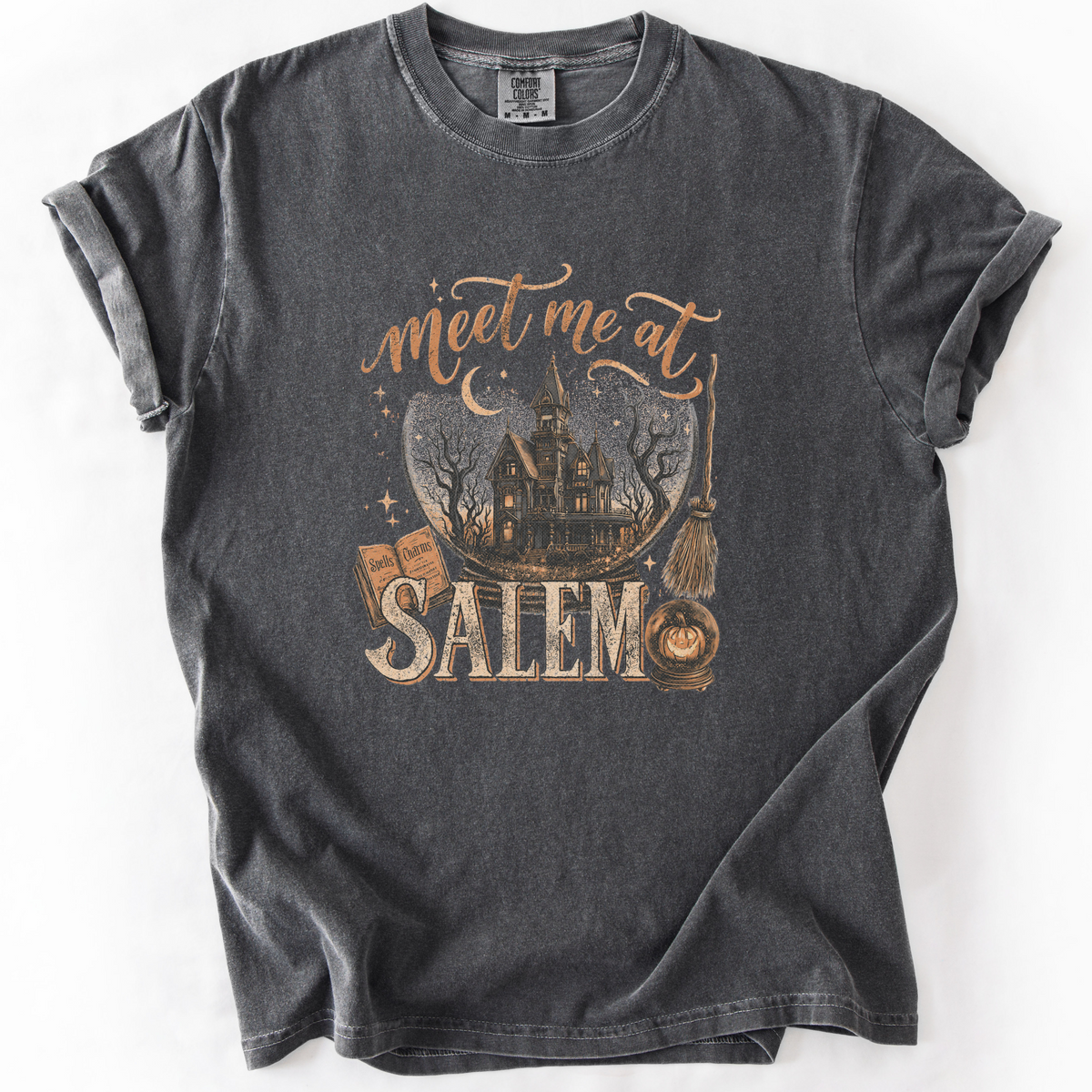 Meet Me at Salem Witchy Graphic Tee | Foxfire & Fable - Pepper