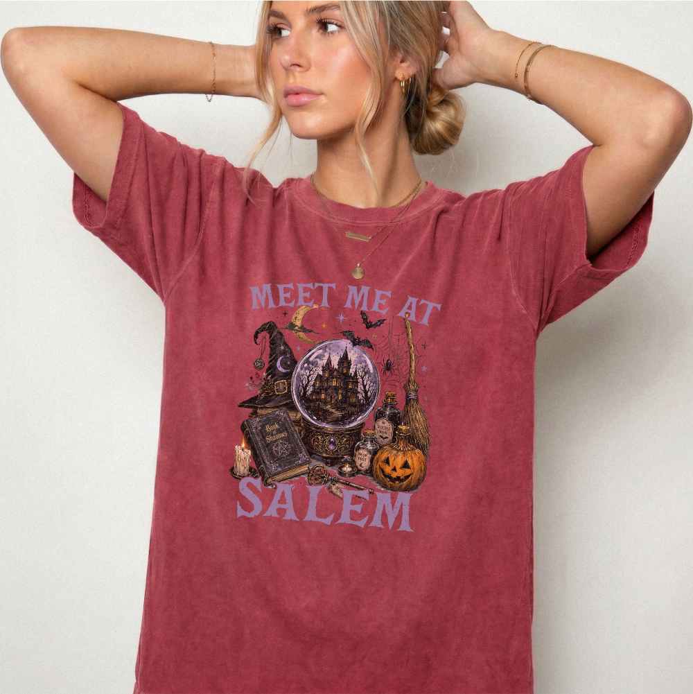 Meet Me At Salem Witchy Castle Graphic Tee | Foxfire & Fable