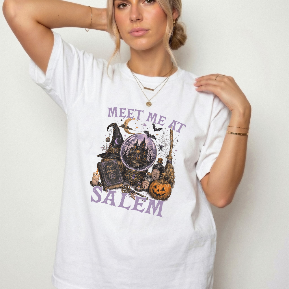 Meet Me At Salem Witchy Castle Graphic Tee | Foxfire & Fable