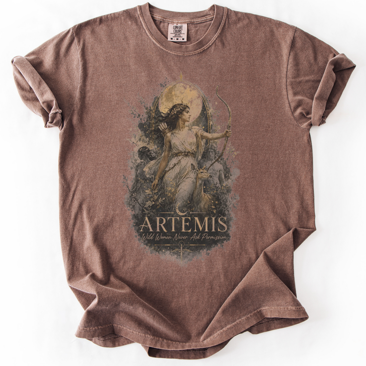 Artemis Wild Women Graphic Tee | Foxfire & Fable - Expresso