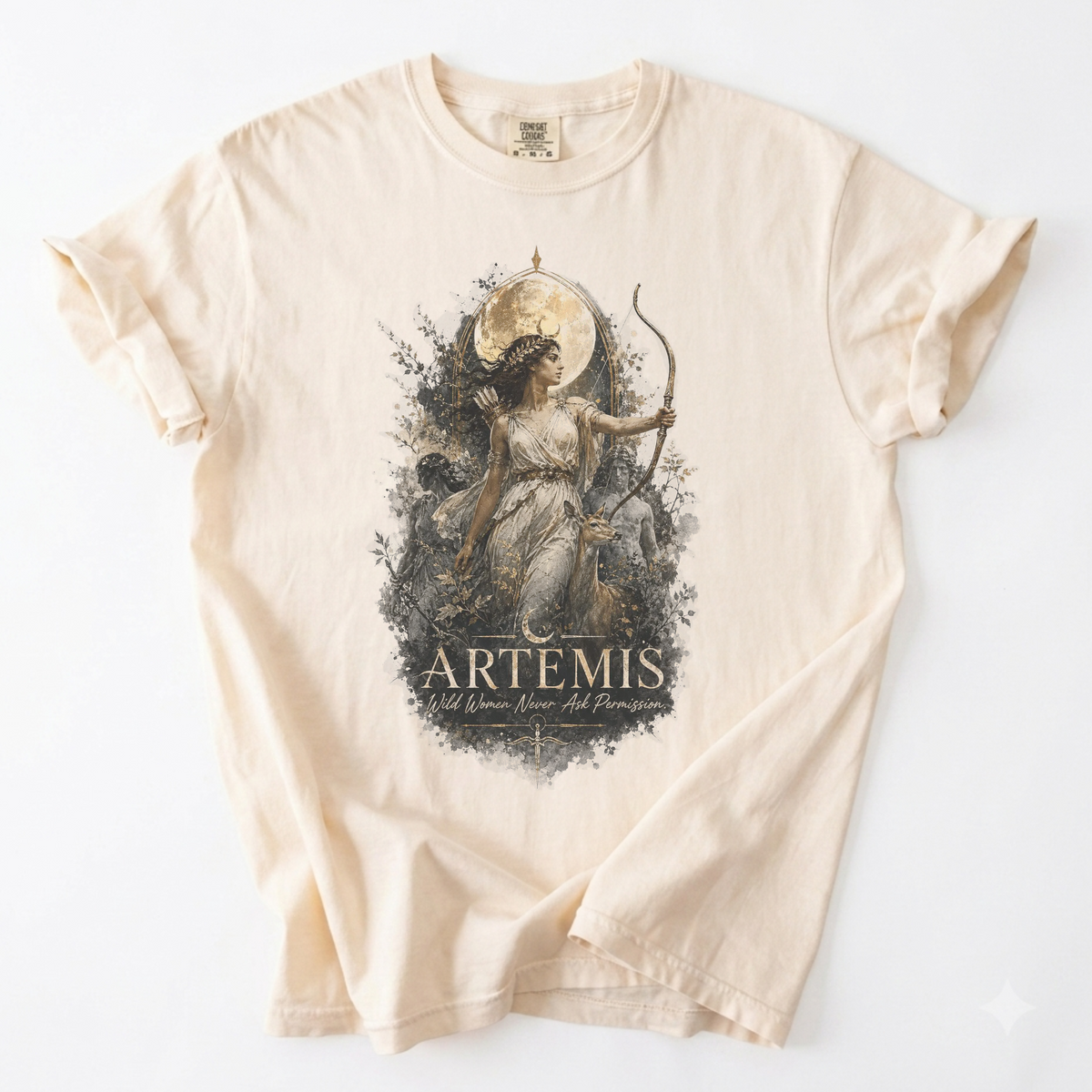 Artemis Wild Women Graphic Tee | Foxfire & Fable - Ivory