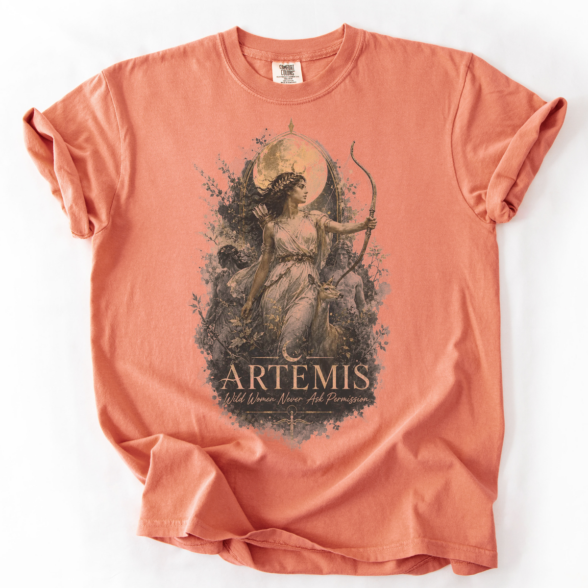 Artemis Wild Women Graphic Tee | Foxfire & Fable - Terracotta