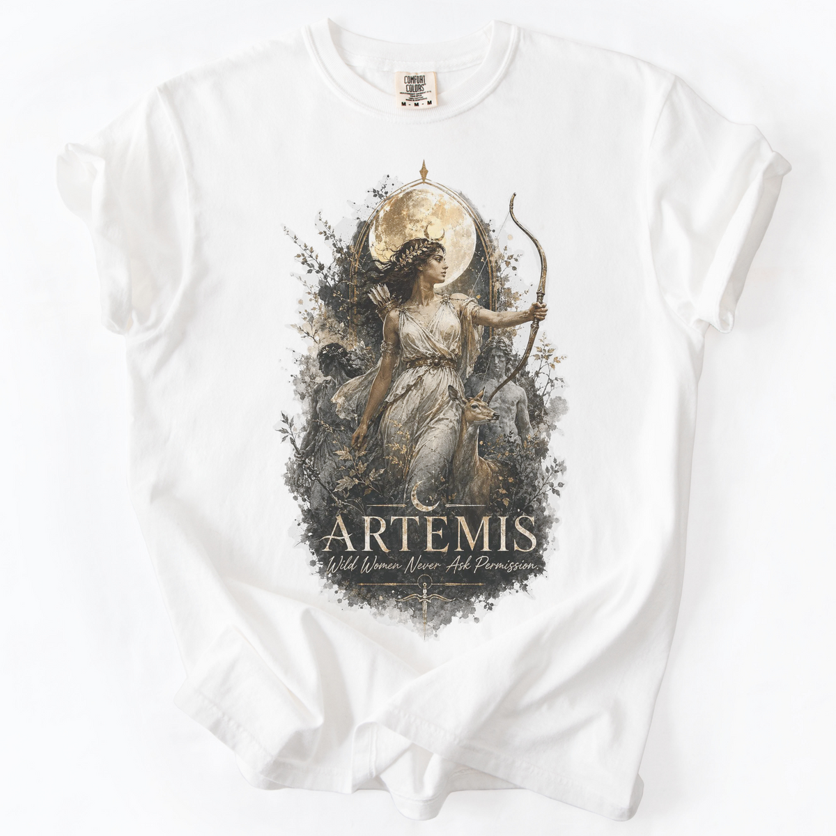 Artemis Wild Women Graphic Tee | Foxfire & Fable - White