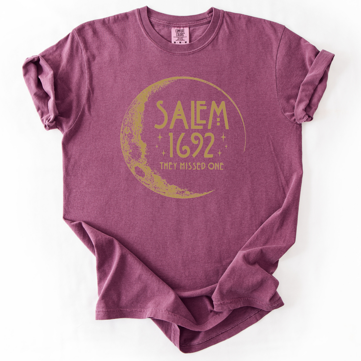 Salem 1692 They Missed One Witchy Moon Phase T-Shirt | Foxfire & Fable - Berry
