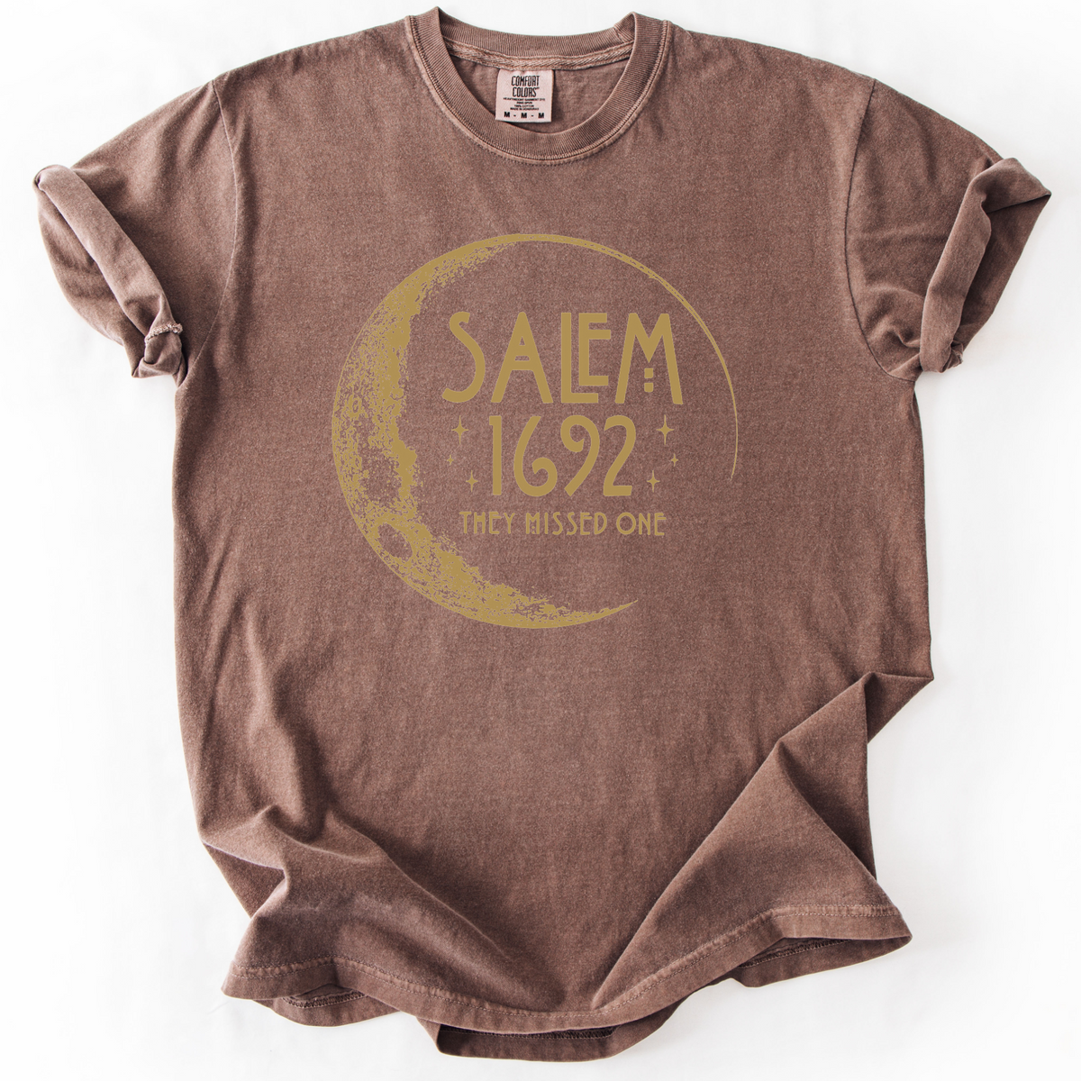 Salem 1692 They Missed One Witchy Moon Phase T-Shirt | Foxfire & Fable - Expresso