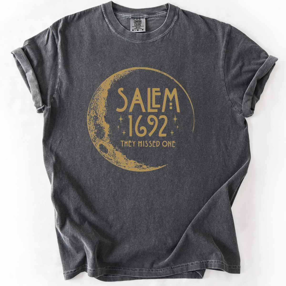 Salem 1692 They Missed One Witchy Moon Phase T-Shirt | Foxfire & Fable - Pepper