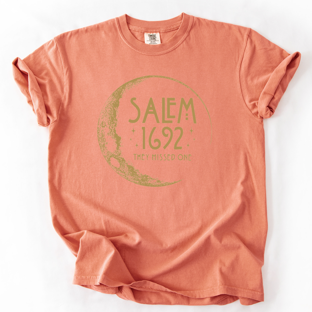 Salem 1692 They Missed One Witchy Moon Phase T-Shirt | Foxfire & Fable - Terracotta
