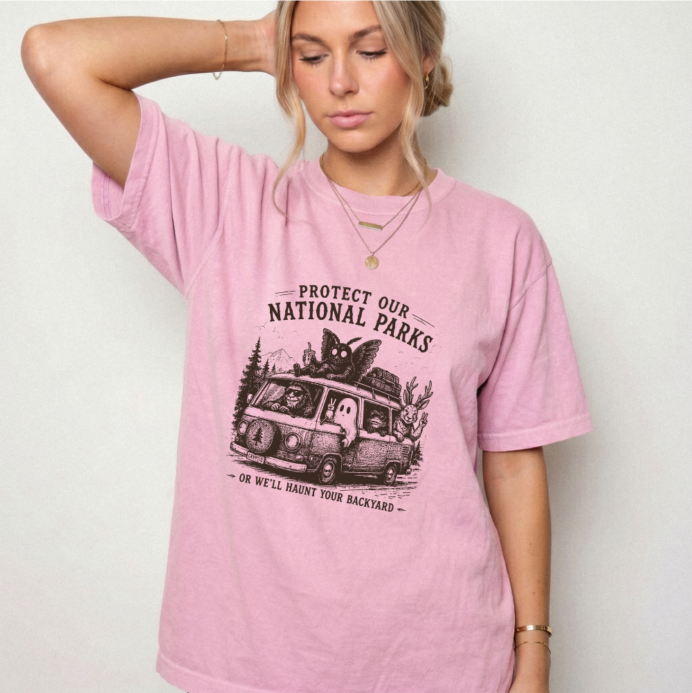 National Parks Cryptid Camping Graphic Tee | Foxfire & Fable
