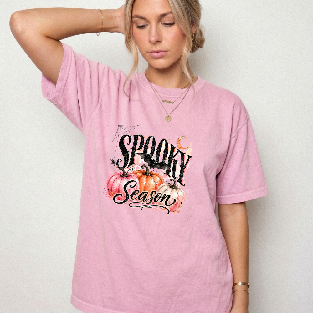 Spooky Season Pumpkin Bat Graphic Tee | Foxfire & Fable