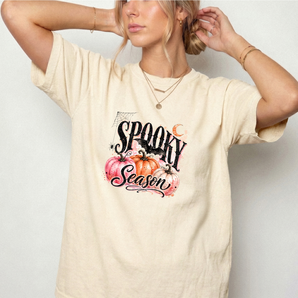Spooky Season Pumpkin Bat Graphic Tee | Foxfire & Fable