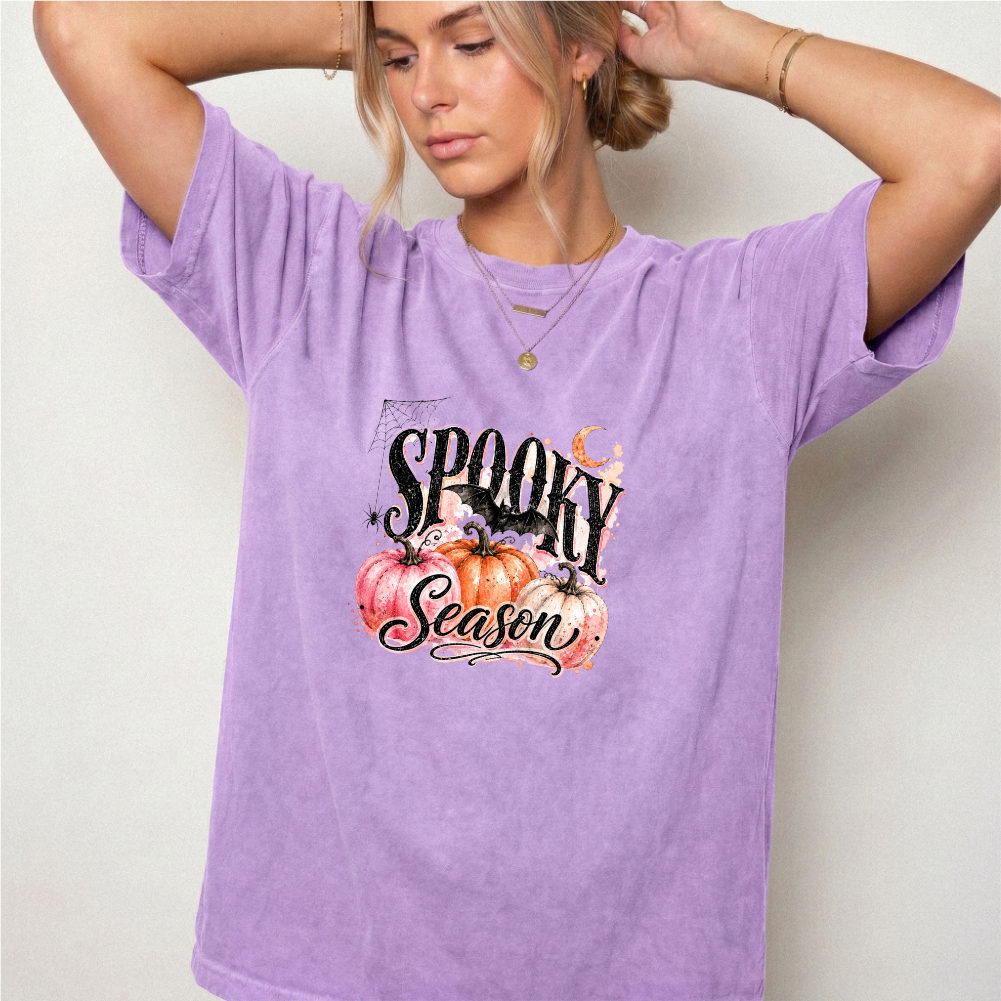 Spooky Season Pumpkin Bat Graphic Tee | Foxfire & Fable