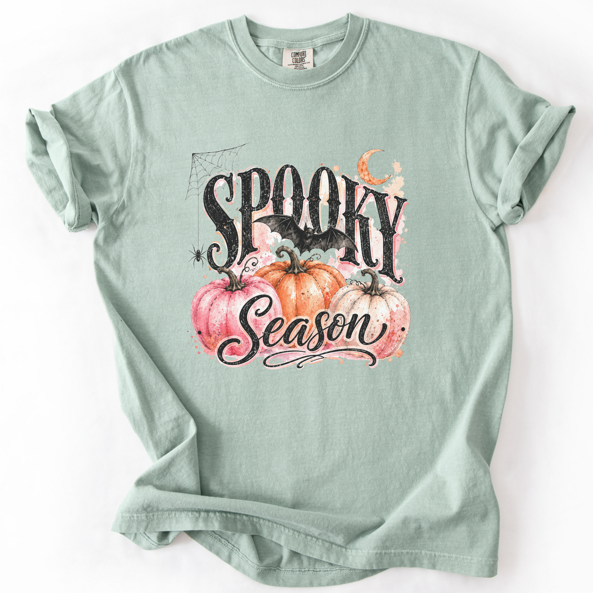 Spooky Season Pumpkin Bat Graphic Tee | Foxfire & Fable - Bay
