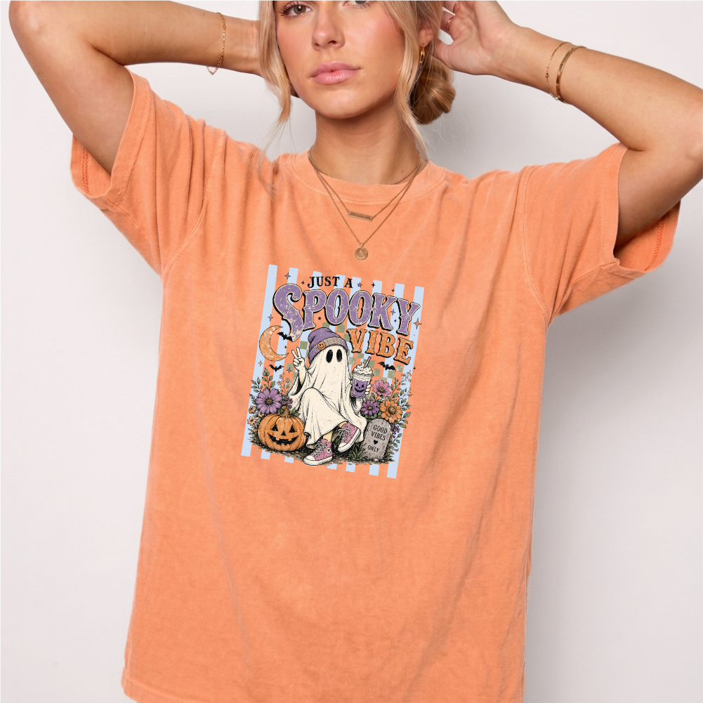 Spooky Vibe Ghost Graphic Tee | Foxfire & Fable