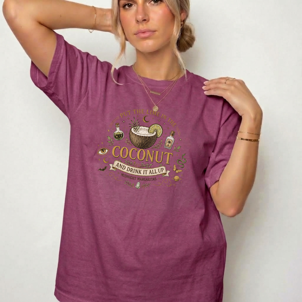 Coconut Cocktail Mystical Graphic Tee | Foxfire & Fable