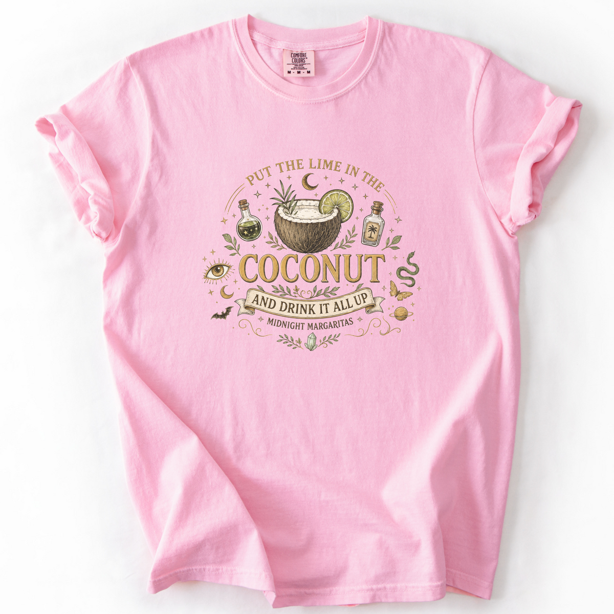 Coconut Cocktail Mystical Graphic Tee | Foxfire & Fable - Blossom
