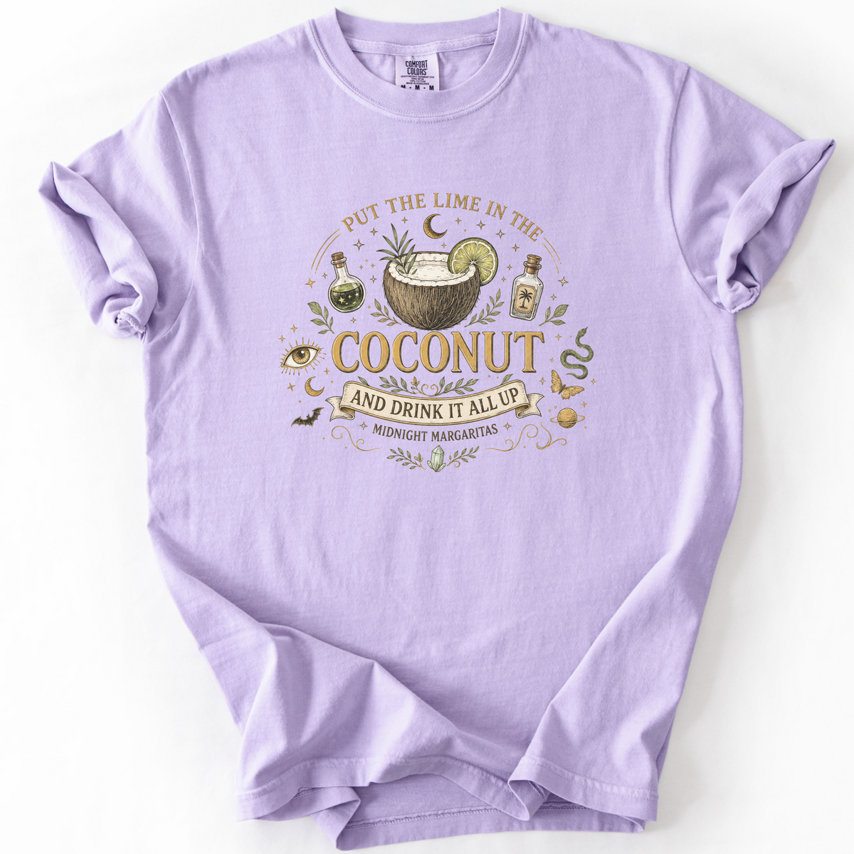 Coconut Cocktail Mystical Graphic Tee | Foxfire & Fable - Orchid