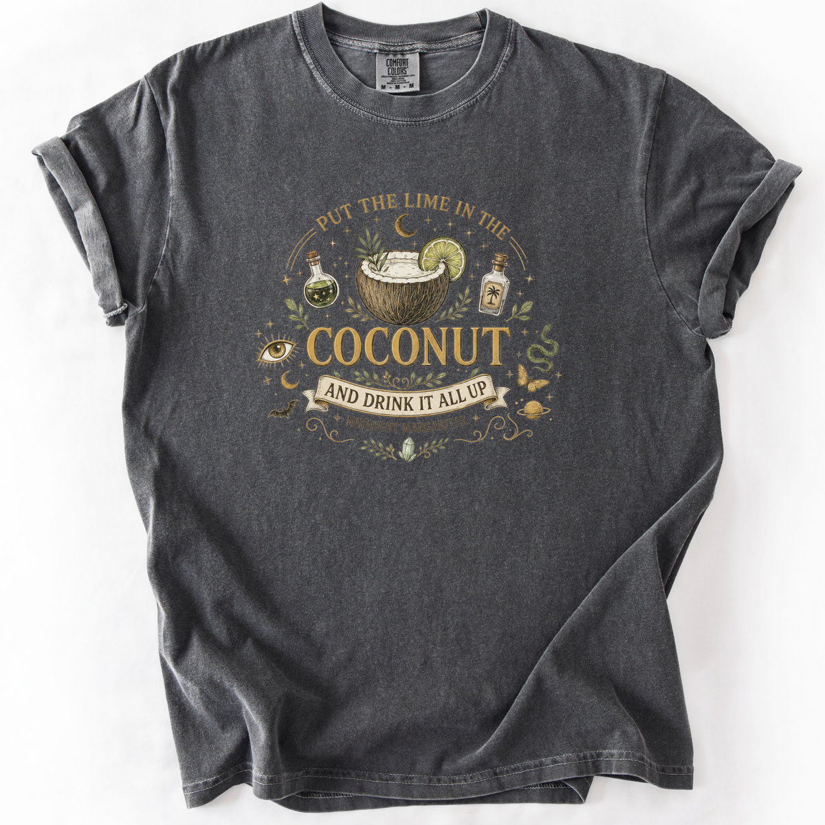 Coconut Cocktail Mystical Graphic Tee | Foxfire & Fable - Pepper