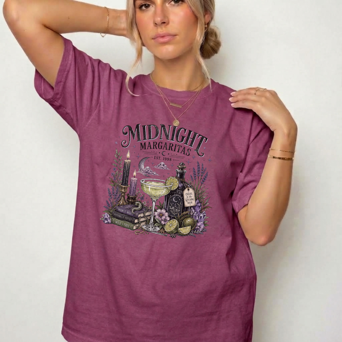 Midnight Margaritas Witchy Apothecary Graphic Tee | Foxfire & Fable