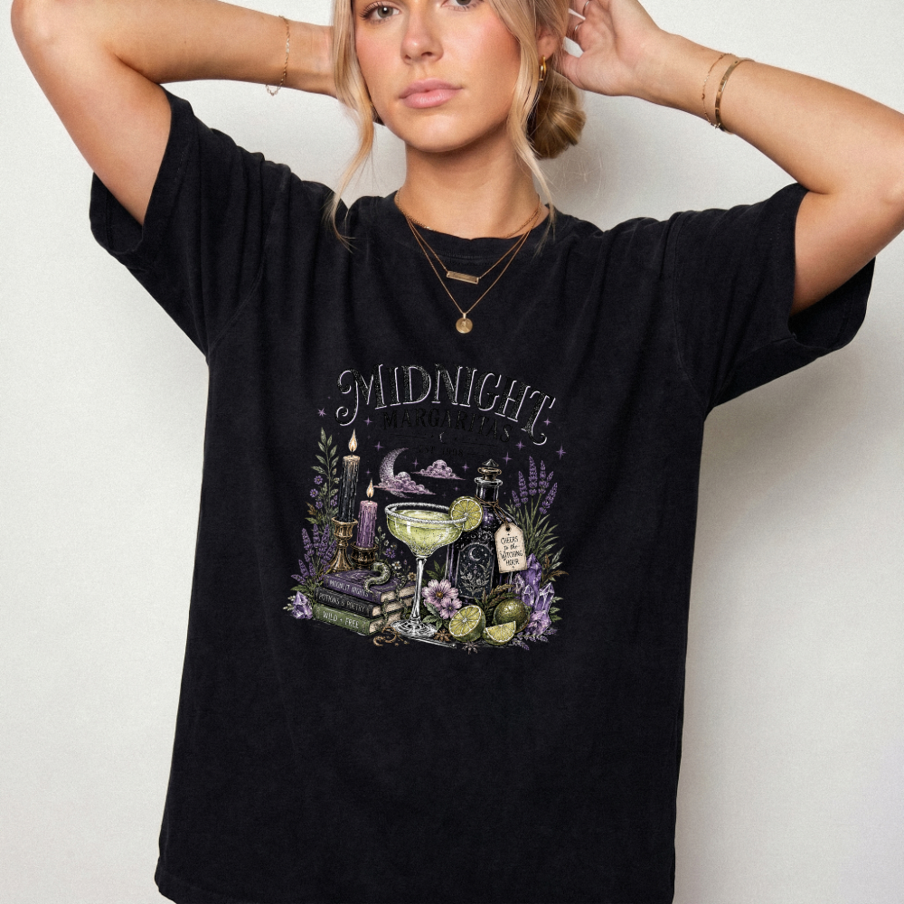 Midnight Margaritas Witchy Apothecary Graphic Tee | Foxfire & Fable