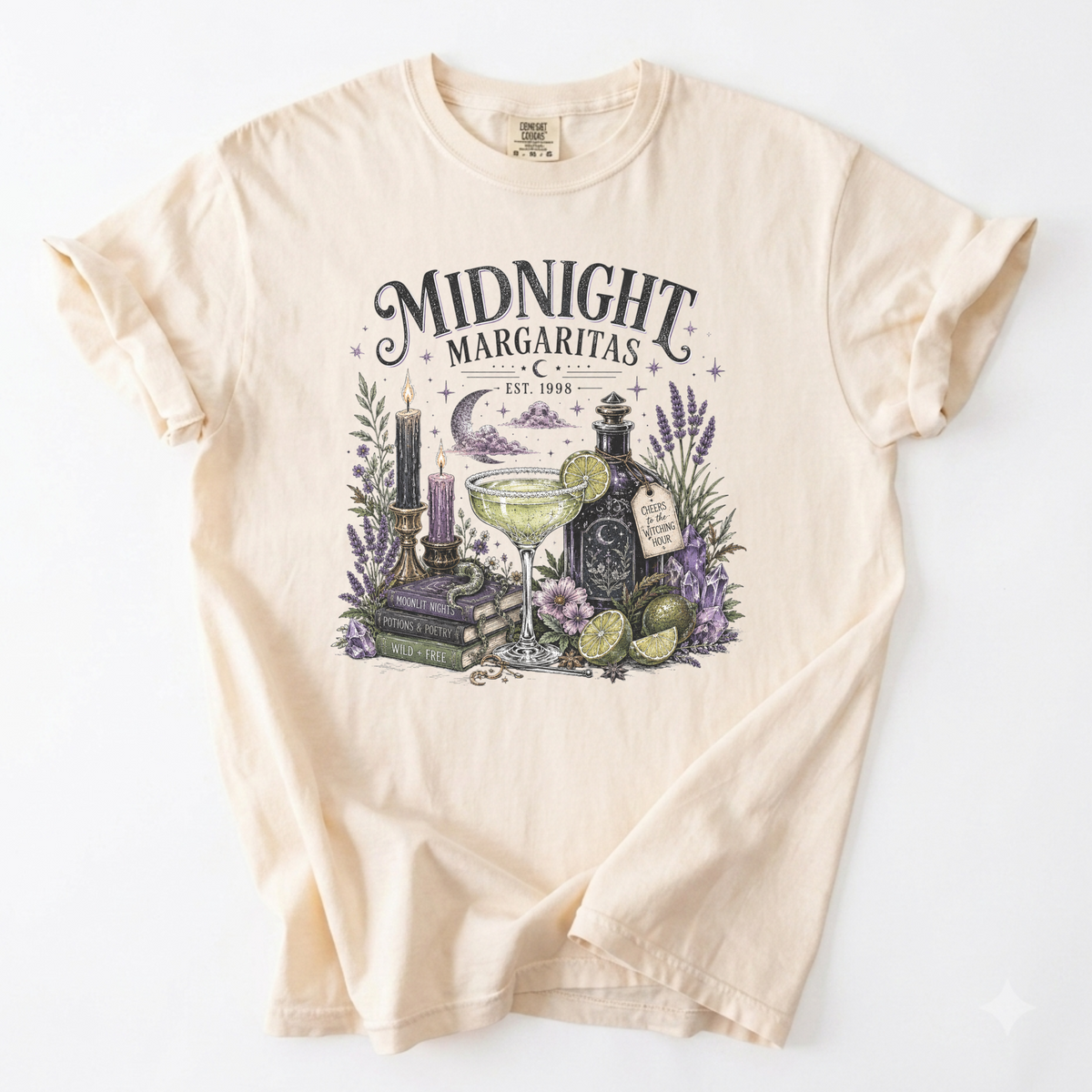 Midnight Margaritas Witchy Apothecary Graphic Tee | Foxfire & Fable - Ivory