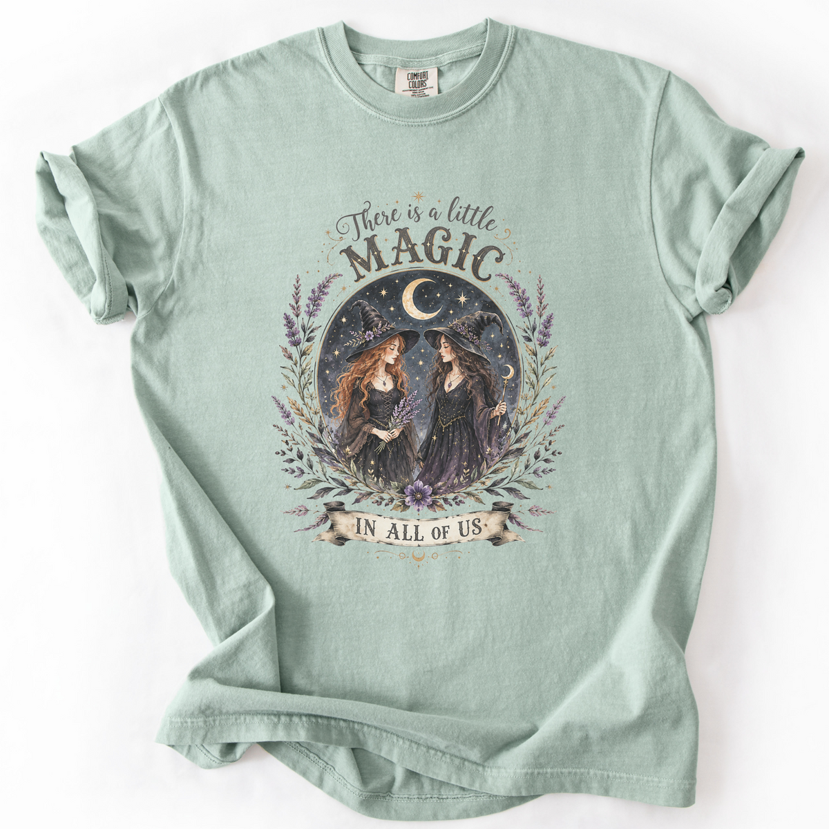 Witchy Magic Celestial Graphic Tee | Foxfire & Fable - Bay