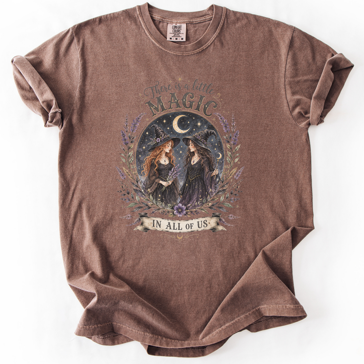 Witchy Magic Celestial Graphic Tee | Foxfire & Fable - Expresso