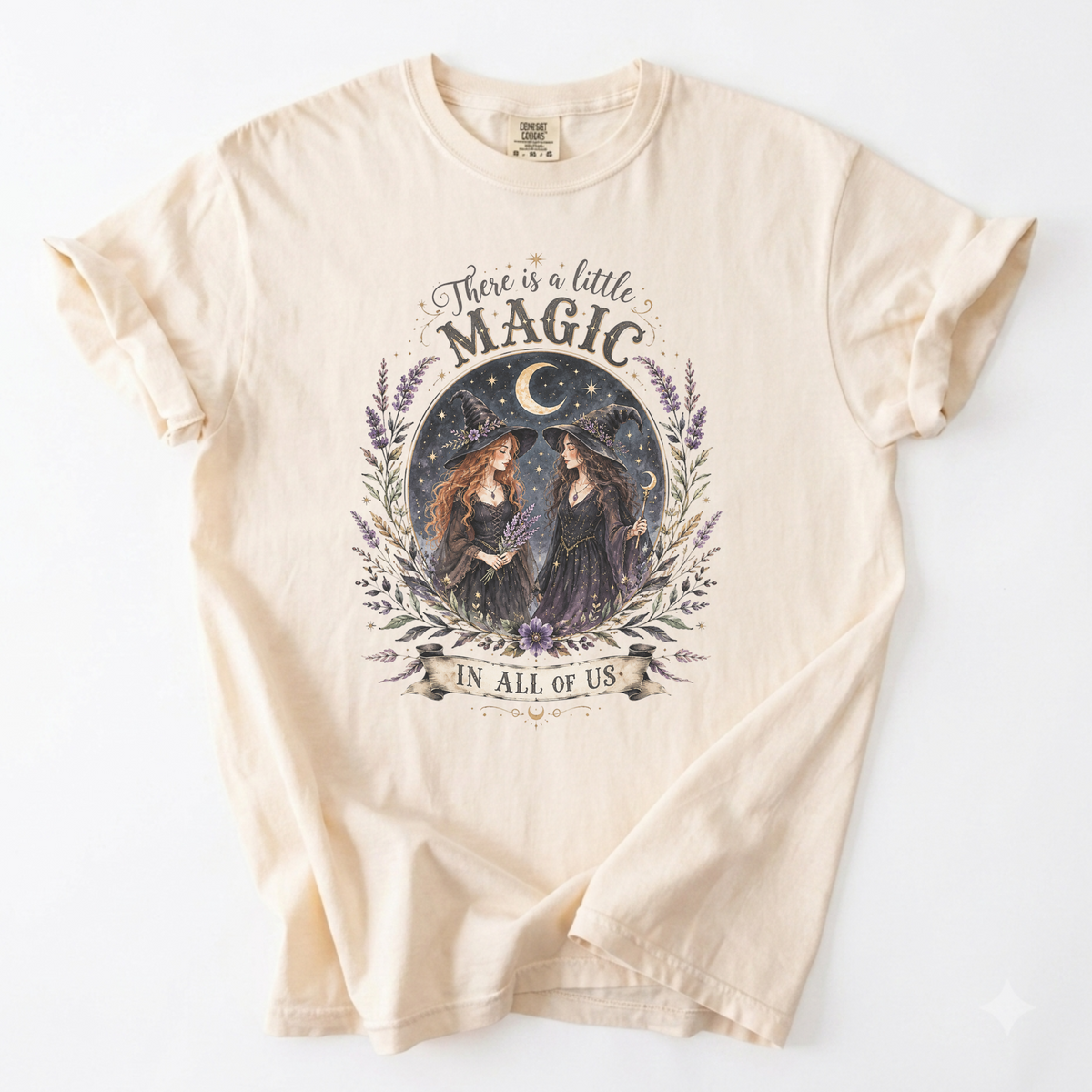 Witchy Magic Celestial Graphic Tee | Foxfire & Fable - Ivory