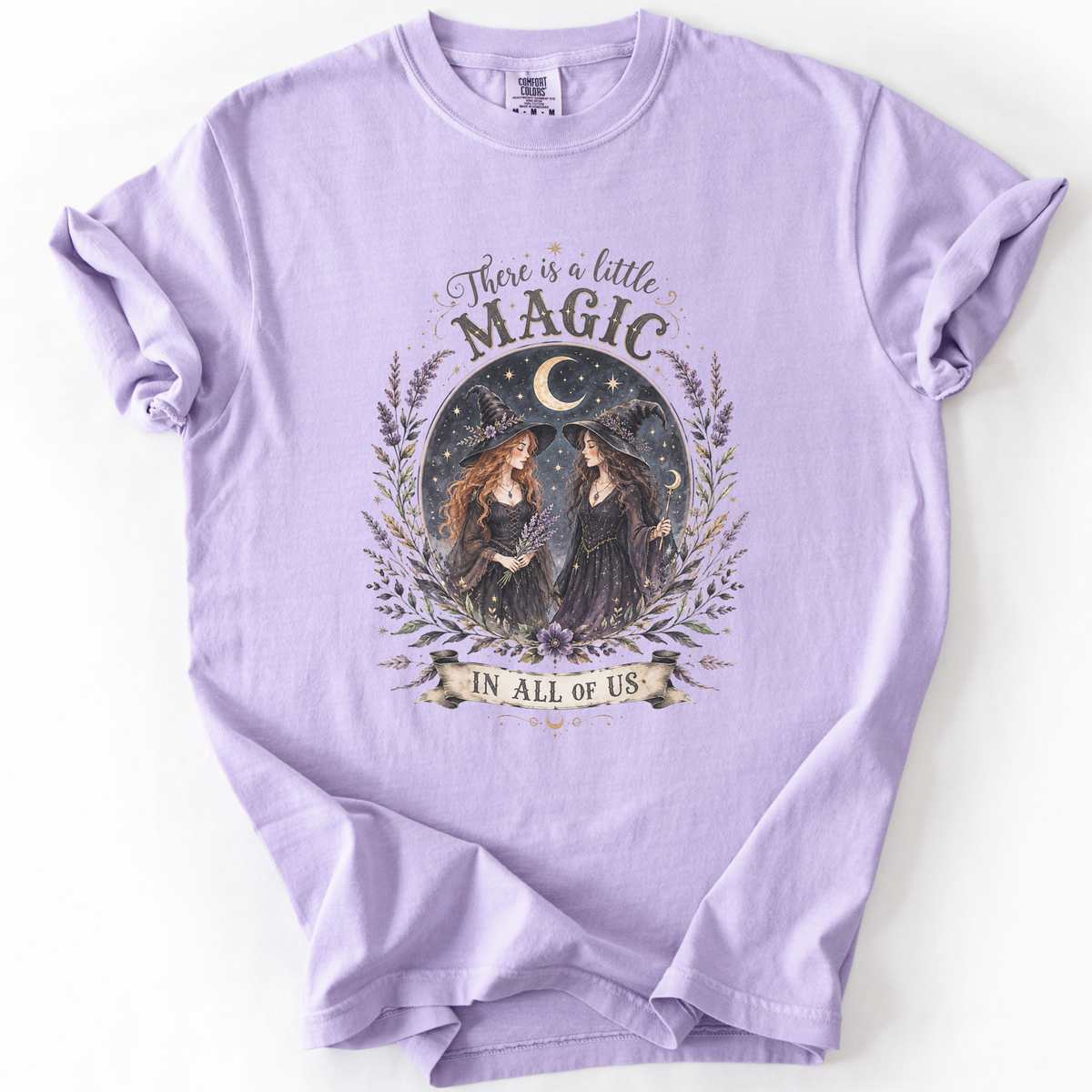 Witchy Magic Celestial Graphic Tee | Foxfire & Fable - Orchid