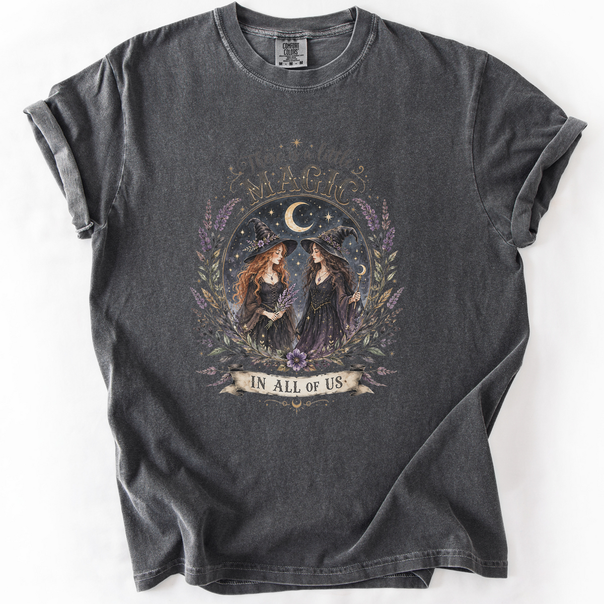Witchy Magic Celestial Graphic Tee | Foxfire & Fable - Pepper
